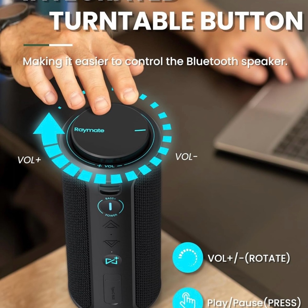 Raymate S7 Bluetooth Speakers Waterproof Wireless